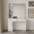 thumbnail image 3 of Dasun Salon Station Barber Stations Styling Station Barber Beauty Spa Salon Equipment Set with Mirror, White, 3 of 5