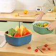 thumbnail image 3 of Joernso 1 Set Large Capacity Washing Strainer Bowl Both Sides Handle PP Vegetable Cleaning Draining Bowl Kitchen Assistant, 3 of 8