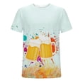 thumbnail image 5 of Fnnxeal Mens Graphic Tee 3D Muscle Fit Short Sleeve Blue Galaxy Space Nebula Abstract Sublimation Print Performance Shirt Big & Tall Sizes M-7XL,Size M, 5 of 5