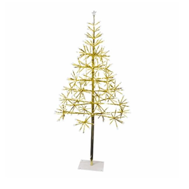 Holiday Bright Lights 266695 42 in. Christmas LED Light Burst Gold Tree