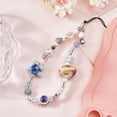 thumbnail image 4 of Dije de cuentas para teléfono, correa de muñeca estilo océano, resina acrílica, concha, estrella de mar, corazón, cordón corto para teléfono, colgantes para bolso, accesorios de joyería, 4 of 6