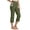 Olive, variant on Rosvigor Capris Pants for Women High Waist Yoga Pants Women Athleisure Wide Legs with Pockets