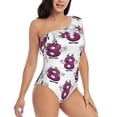 thumbnail image 3 of Honeii Cute Number 8 for women's one-piece swimsuit featuring a chic one-shoulder design experience elegance and style in the water-Large, 3 of 6