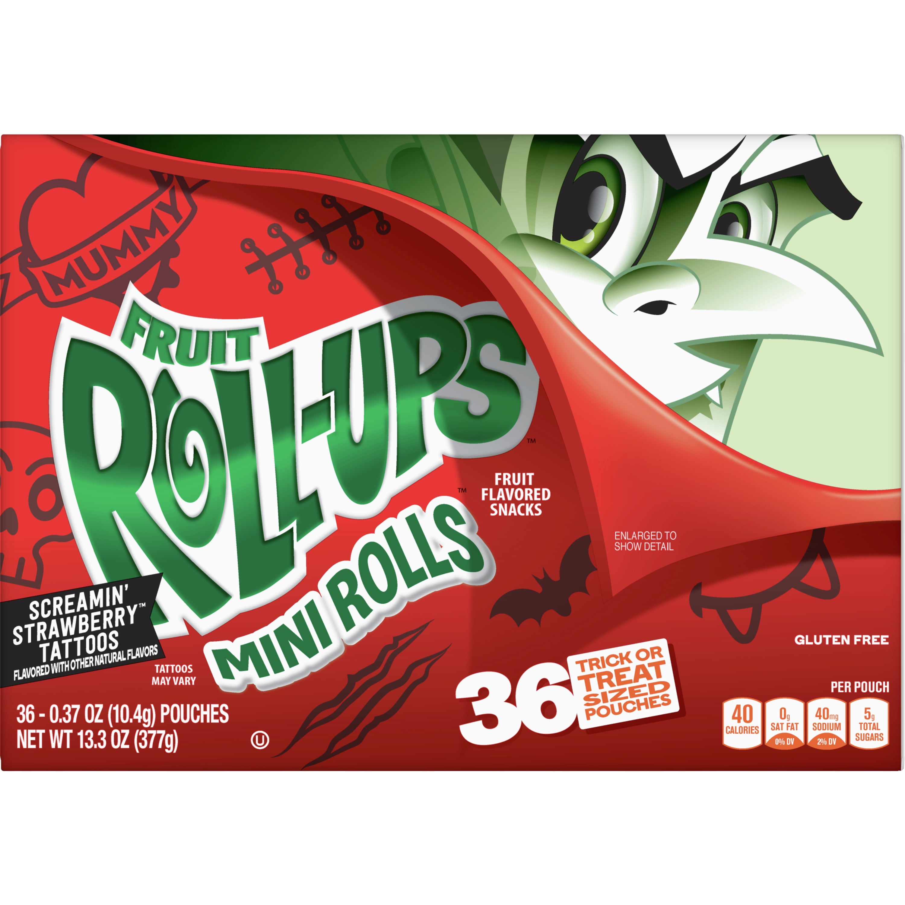 Fruit Roll Ups Gluten Free Strawberry Sensation Fruit Flavored Snacks 10  ct  05 oz  Kroger