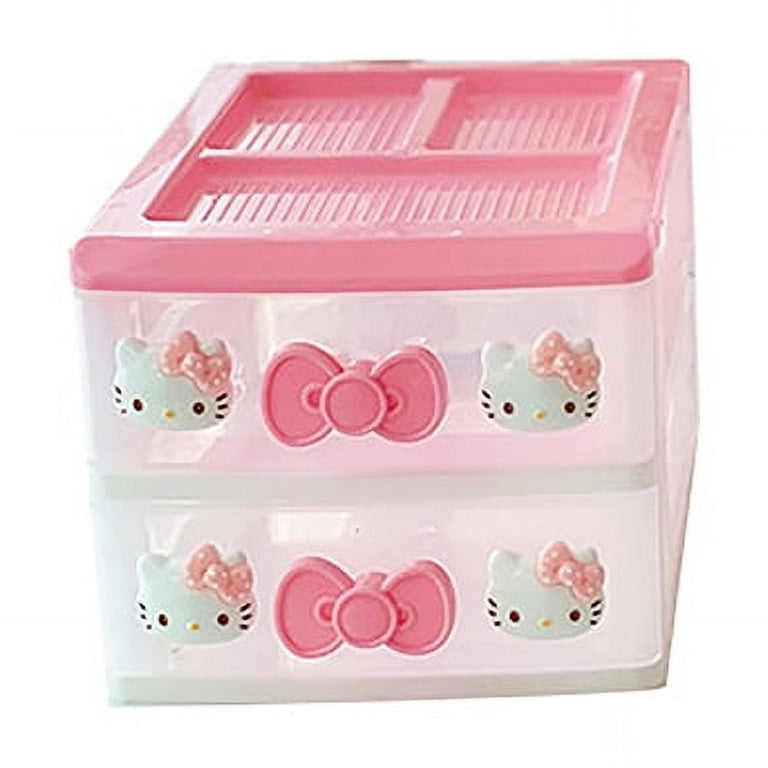 Sanrios Hello Kitty My Melody Drawer Storage Box Cartoon Desktop