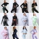 thumbnail image 3 of Traje de yoga sin costuras de manga larga de secado rápido Traje de yoga ajustado para fitness Pantalones de yoga deportivos Pantalones, 3 of 4