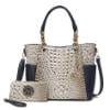 Croco Light Gray Navy
