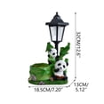 thumbnail image 4 of Aufmer Lampe Statue de Paysage en Résine Résistante aux Intempéries, Style Classique pour Pot de Fleurs, Alimentation Solaire Stable pour Décor de Cour Extérieure, Éclairage Nocturne, 4 of 9
