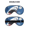 thumbnail image 2 of Naloa Great White Shark Print Sleep Mask for Sleeper, Light Blocking Sleeping Eye Mask for Women Men, Eye Shade with Adjustable Strap for Travel, Nap,Meditation, 2 of 7