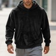 thumbnail image 2 of Frnrwgo Men's Hoodie Double-Sided Fleece Loose Fit Winter Casual Pullover with Kangaroo Pocket, 2 of 9