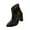 Black, variant on Wensltd Fall Shoes for Women Wide Width Round Toe Fashion Solid Color Comfortable Flat Ankle Boots