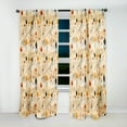 thumbnail image 2 of Designart "Pastoral Beige Blossoms" Floral Room Darkening Single Curtain Panel, 2 of 6