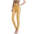 thumbnail image 2 of Ofreoo Women's Underwear Autumn and Winter Warm Leggings Solid Color Slim Wool Pants, 2 of 7