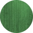 thumbnail image 1 of Ahgly Company Indoor Round Abstract Emerald Green Contemporary Area Rugs, 6' Round, 1 of 4