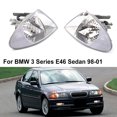 thumbnail image 3 of Gwong Autos Luces de esquina Cubierta de reemplazo confiable Suministros de automóviles Frontal Universal Front Corner Lights Funda 63136902765 para 3 Series E46 Four Puertas 98-01 Gwong 24015001, 3 of 6