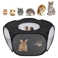 thumbnail image 1 of Tienda Plegable para Jaula de Animales Pequeños Rypet con Cubierta Negra, 1 of 8