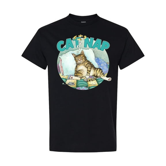 Inktastic Cat Nap Cute Sleeping Cat T-Shirt