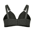 thumbnail image 5 of Womens Bras Non Padded Full Coverage Adjustable Wire-Free Push Up Comfort Soft Everyday Bras Black 2XL, 5 of 8