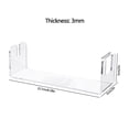 thumbnail image 2 of 2 Pack Knife Display Stand Acrylic Knife Stand, Desktop Knife Display, Single Knife Holder Pocket Knife Display Stand,2 x Knife Display Stand,transparent, 2 of 6