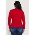 thumbnail image 5 of Women's Plus Size Long Sleeve V Neck Tee, 5 of 5