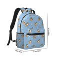 thumbnail image 2 of Yiaed Cute Cartoon Corgi Print School Backpack College Backpack Daypacks for Students High School Spacious and Durable Daypack for Work and Travel-One Size, 2 of 6
