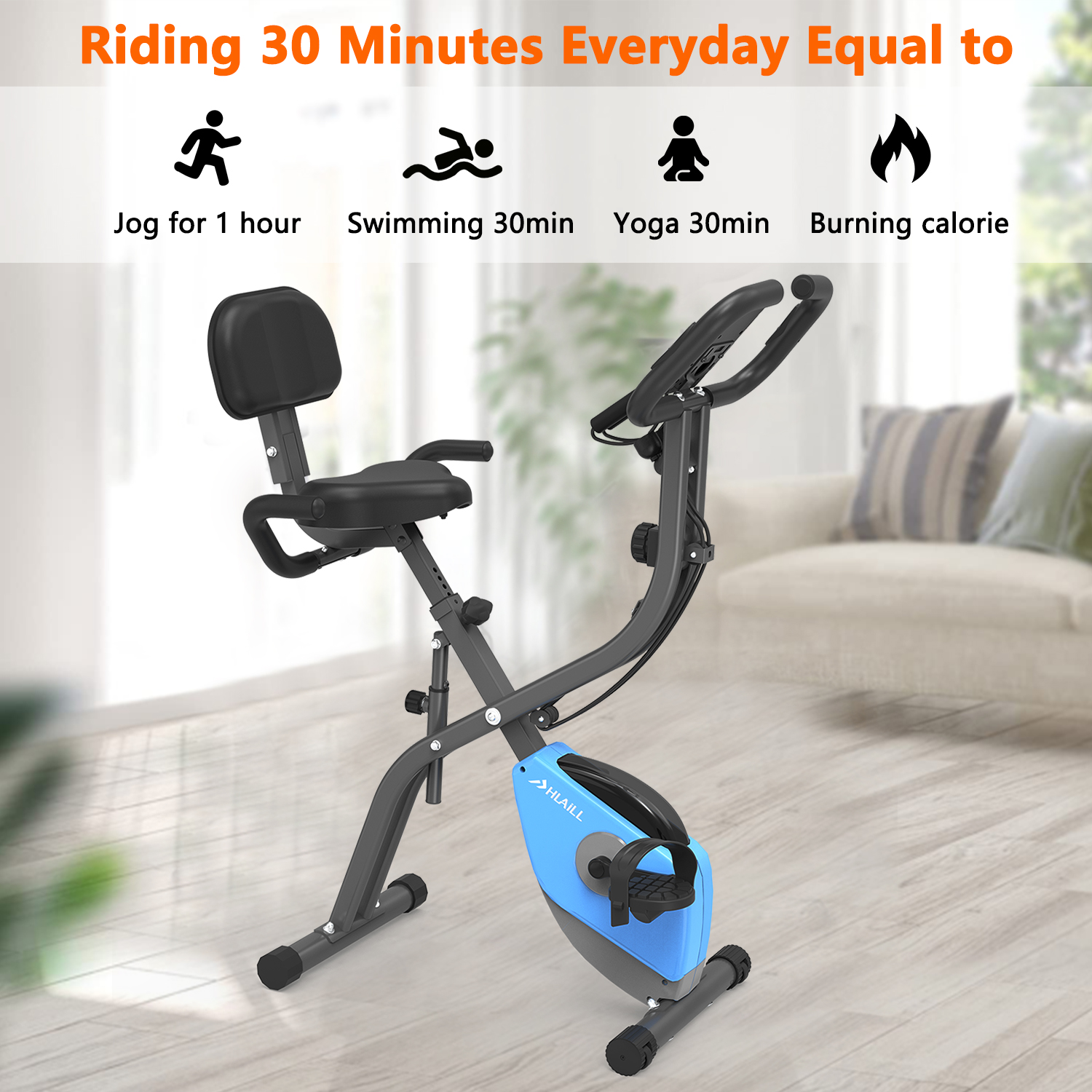 Buy Folding Exercise Bikes HLAiLL 3in1 XBike Indoor Exercise Bikes