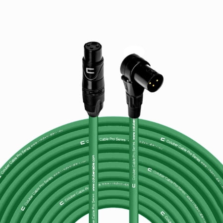 Coluber Cable - Balanced XLR Cable Female to Right Angle XLR Male Connector