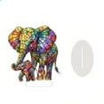 thumbnail image 1 of Letrero Decorativo Acrílico «Puesta De Sol Y Elefante», Impresión Plana En 2D, Decoración Decorativa Acrílica Para Escritorio, Para Jardín Doméstico, Con Soporte, 1 of 6