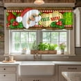 thumbnail image 1 of Dvkptbk 1 Pce Rideau Court Floral Multicolore Rideau de Cuisine Demi-Rideau Bordure Décoration de Petite Fenêtre de Noël Polyester Coton, 1 of 5