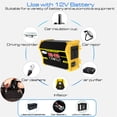 thumbnail image 3 of Mistaha Portable 4000W Car Power Inverter with Dual USB Voltage Display Screen - Legend Generation 2 DC12V-AC220V - Black, 3 of 7