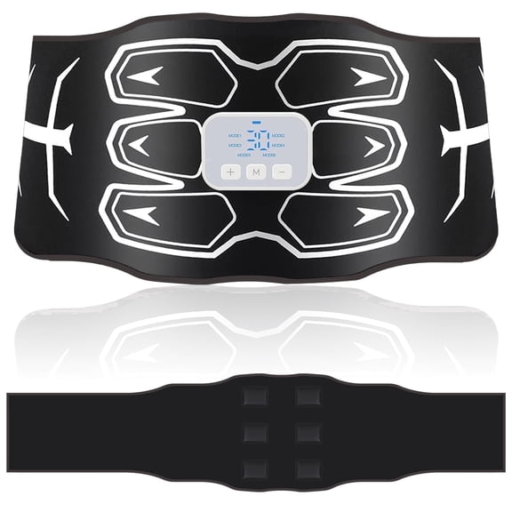 ABS muscle training belt, washable abdominal muscle exercise belt, 6 modes, 15 intensity levels, suitable for both men and women, large size abdominal muscle shaping belt