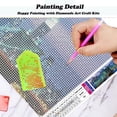 thumbnail image 5 of YALKIN 5D Large Diamond Painting Kits for Adults (35.4x11.8inch), Bridge Full Round Drill Night View Scenery Pictures Arts Paint by Diamonds Kits Diamond Art Kits for Wall Decor Relax Gift, 5 of 7