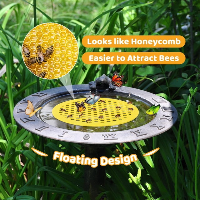 Outdoor Bee Tray Foam Bee Water Dispenser Easily Attracts Bees Prevents Drowning