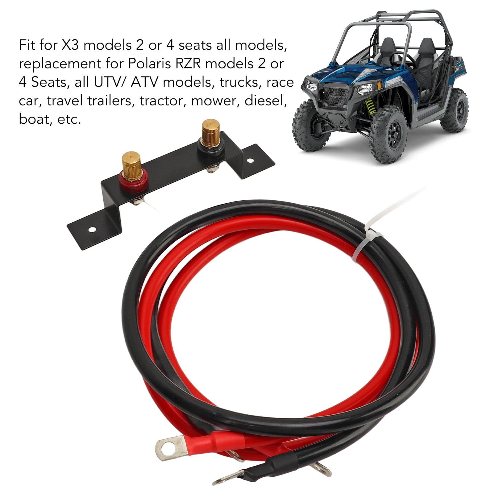 Kit Bornes De Batterie Rechargeables PSLER Pour UTV/ATV/voiture - Laiton, Protection Sécurité, Pour Démarrage