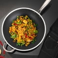 thumbnail image 2 of Traditional Wok Stainless Steel Honeycomb Grain Induction Cooker Wok Frying Pan, 2 of 6