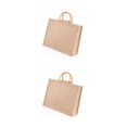 thumbnail image 2 of Monstrate Bolsas de compras de yute, bolso de algodón, accesorio de compras, accesorios de almacenamiento de regalo, bolsos de mano ecológicos Numero 3 2piezas Monstrate CBP299408, 2 of 6