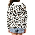 thumbnail image 4 of DISNIMO Dachshund Hoodies for Girls Paw Print Hoodie Kids Boys Hoodies with Zip Hoodie Sweatshirt Girls Hooded Sweatshirts Zip Up Boys Hoodie Jackets Size 11-13 Jacket Teen Girl Streetwear Hoodie, 4 of 7