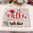 thumbnail image 2 of Ramiter Christmas Placemats For Dining Table 43X 34Cm Seasonal Winter Xmas Snowflakes Holiday Washable Table Mats Counter Table Set, 2 of 4