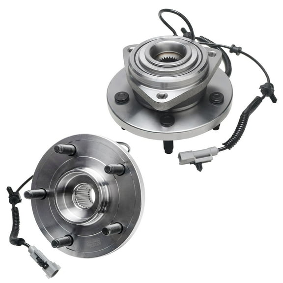 Detroit Axle - 2 Front Wheel Bearing Hubs for Grand Cherokee Commander, 2005-2010 Jeep Grand Cherokee 2006-2010 Commander, 2007 2008 2009 Replacement Wheel Bearing and Hubs Set