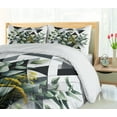 thumbnail image 3 of Ambesonne Eucalyptus Leaves Duvet Cover Set, Meadow Bouquet, Calking, Dark Blue Grey and Green, 3 of 5