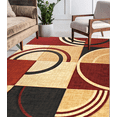 thumbnail image 5 of Chester Abstract Red/Brown Area Rug, 5 of 9