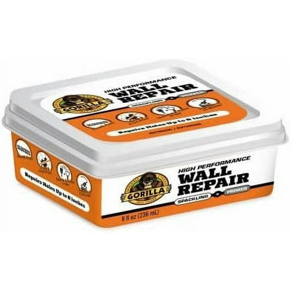 Gorilla Wall Repair All-Purpose Filler - Durable White - 8 fl oz