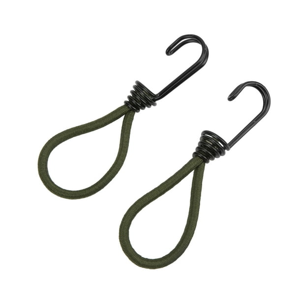 Anggrek Outdoor Tent Hook,2pcs Outdoor Tent Hook Elastic Rope Buckle Canopy Fixed Draw Rope Camping Tent Stakes,tent Hooks