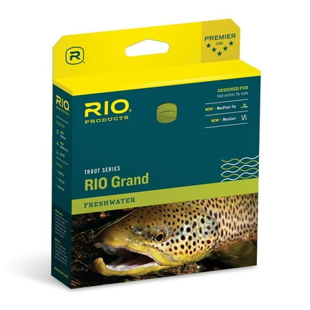 RIO Grand Fly Line Weight Forward WF Floating for Fast Action Rods Dual Tone, The RIO Grand is the perfect match for fast action fly rods By Rio