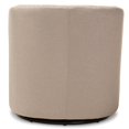 thumbnail image 3 of Baxton Studio Chaise d'Appoint Pivotante en Beige, 3 of 5