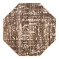thumbnail image 2 of Unique Loom Hermitage Collection Area Rug - Armor (5' 3" Octagon Chocolate Brown/Black), 2 of 6