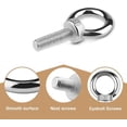 thumbnail image 1 of 4 piezas de cáncamos de acero inoxidable 304, anillos M10 soldados cerrados, cáncamos de varilla de tornillo de alta resistencia, cáncamos de tornillo para el hogar, oficina Banban ZefeiWu 8390613020239, 1 of 1