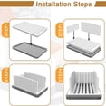thumbnail image 7 of Adjustable Bread Slicer for Homemade Bread Foldable Bread Cutting Guide with Crumb Tray Multi Width Slicing Tool for Bread Cakes, 7 of 7