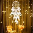 thumbnail image 4 of Lace White Feather Wall Hanging Home Decoration, 4 of 7