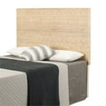 South Shore Lilak, Coastal Rattan Queen Headboard, White Washed Rattan